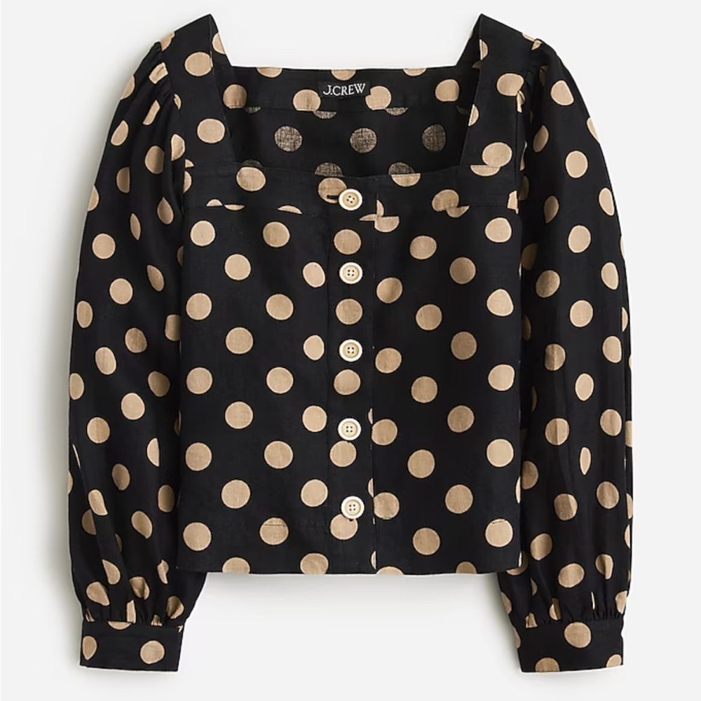 J. Crew Linen Button-Up Women's Top